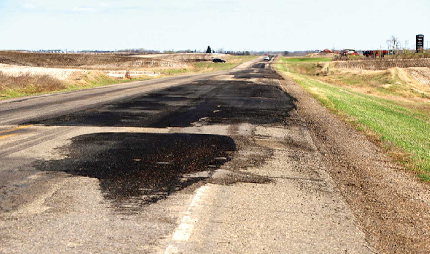Highway 8 patching done in 2024